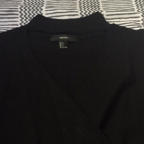 NWOT black super soft sweater with choker detail - Picture 4 of 5